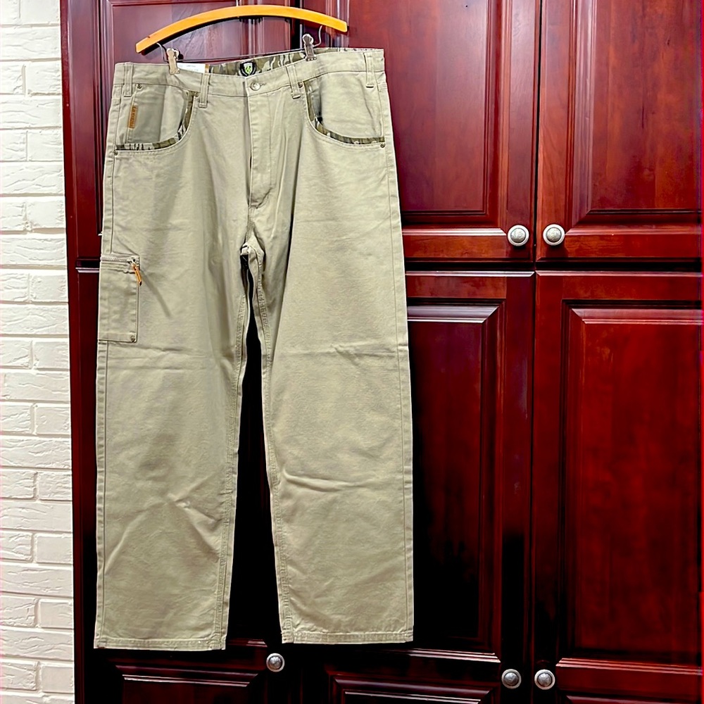 Men's Gamekeeper Field Wear Outdoor CRP Pant Olive Green/Brown 40/32